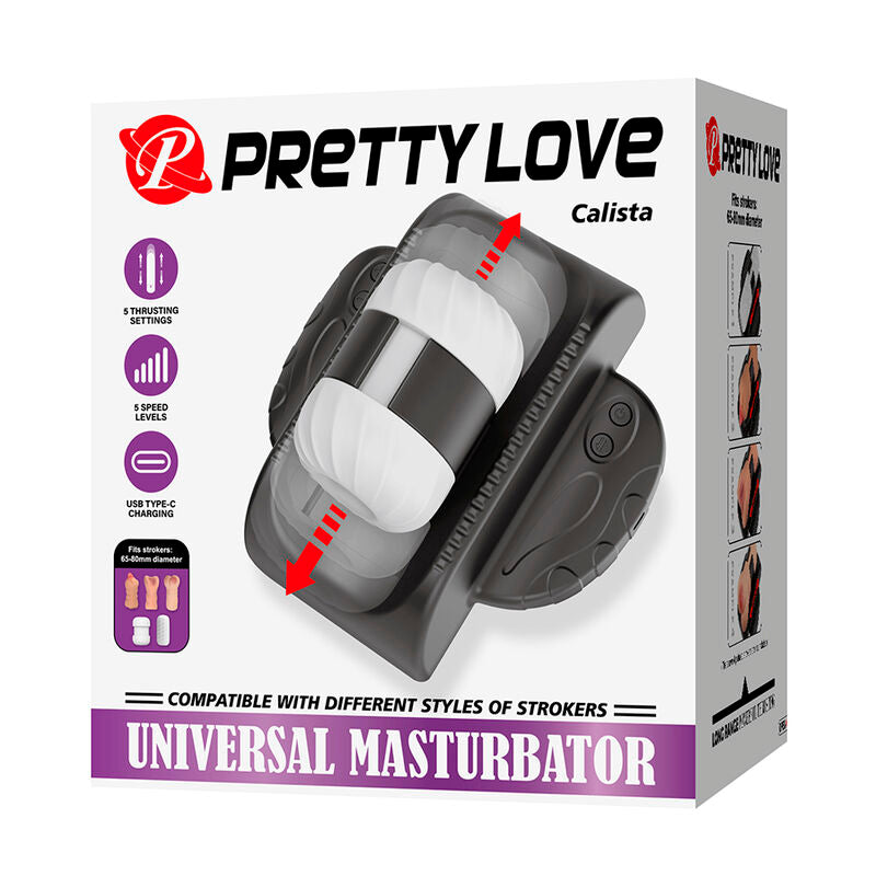 PRETTY LOVE - CALISTA MASTURBATORE AUTOMATICO UNIVERSALE NERO – Masturbatore automatico – foto 11