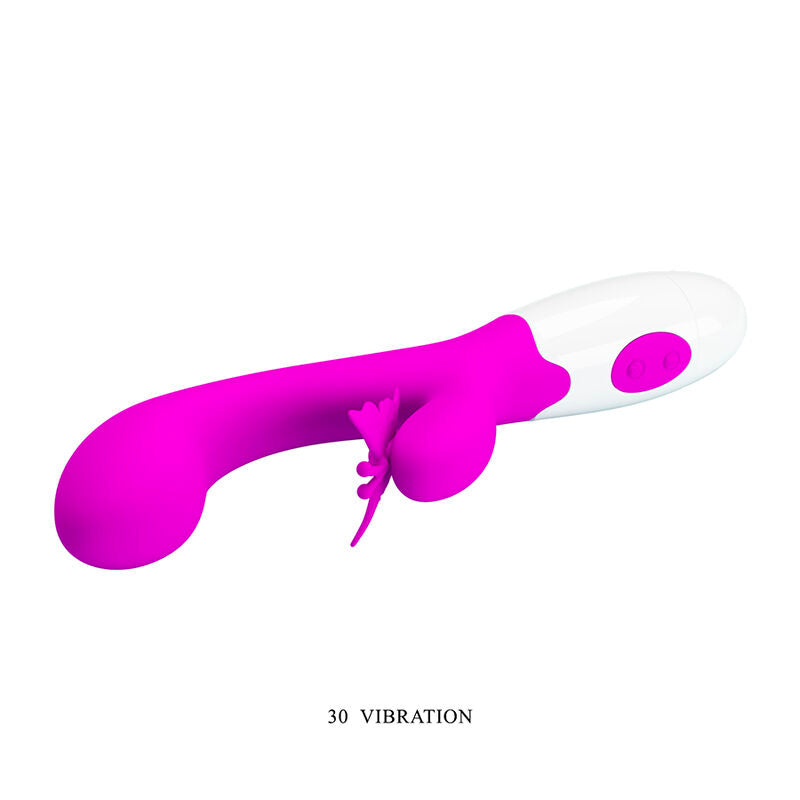 PRETTY LOVE - VIBRATORE A CONIGLIO BUTTERFLY KISS 30 FUNZIONI VIOLA – Vibratori di coniglio – foto 6