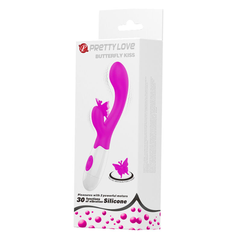 PRETTY LOVE - VIBRATORE A CONIGLIO BUTTERFLY KISS 30 FUNZIONI VIOLA – Vibratori di coniglio – foto 11