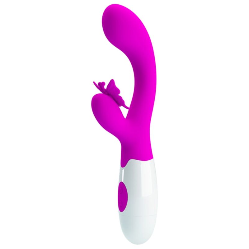 PRETTY LOVE - VIBRATORE A CONIGLIO BUTTERFLY KISS 30 FUNZIONI VIOLA – Vibratori di coniglio