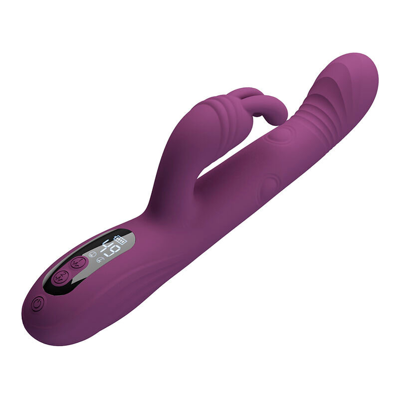 PRETTY LOVE - DEE VIBRATORE A CONIGLIO MULTIFUNZIONE OSCILLANTE E A PERCUSSIONE VIOLA – Vibratori di coniglio