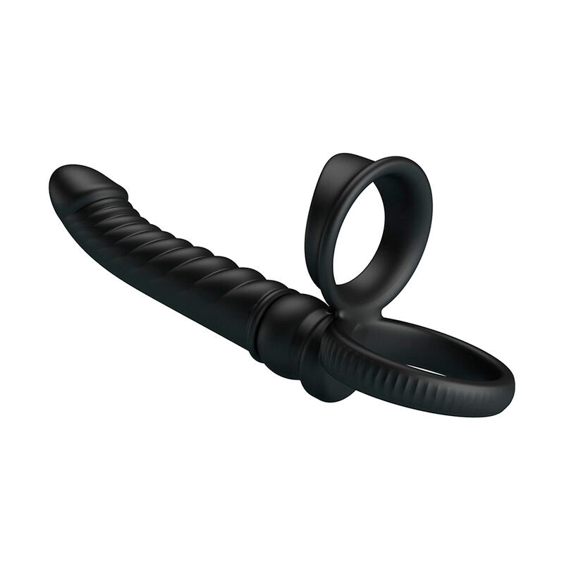 PRETTY LOVE - VIBRATORE ANALE MERRITT CON ANELLO E VIBRAZIONE NERO – Vibratori anali – foto 7
