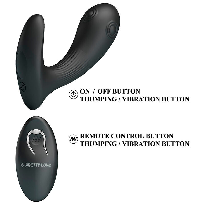 PRETTY LOVE - VIBRATORE PROSTATICO MIRABELLE CON TELECOMANDO – Speciale prostatico – foto 7
