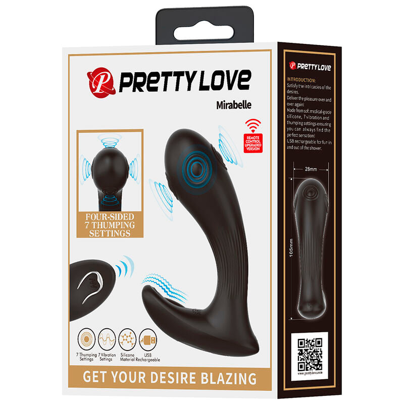 PRETTY LOVE - VIBRATORE PROSTATICO MIRABELLE CON TELECOMANDO – Speciale prostatico – foto 9