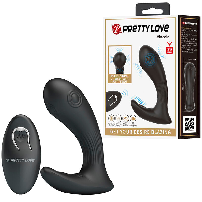 PRETTY LOVE - VIBRATORE PROSTATICO MIRABELLE CON TELECOMANDO – Speciale prostatico – foto 2