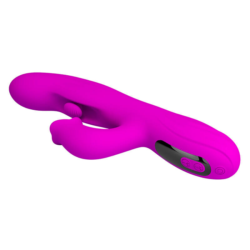 PRETTY LOVE - VIBRATORE OSCILLANTE YALANDA RABBIT CON DISPLAY LED VIOLA – Vibratori di coniglio – foto 7