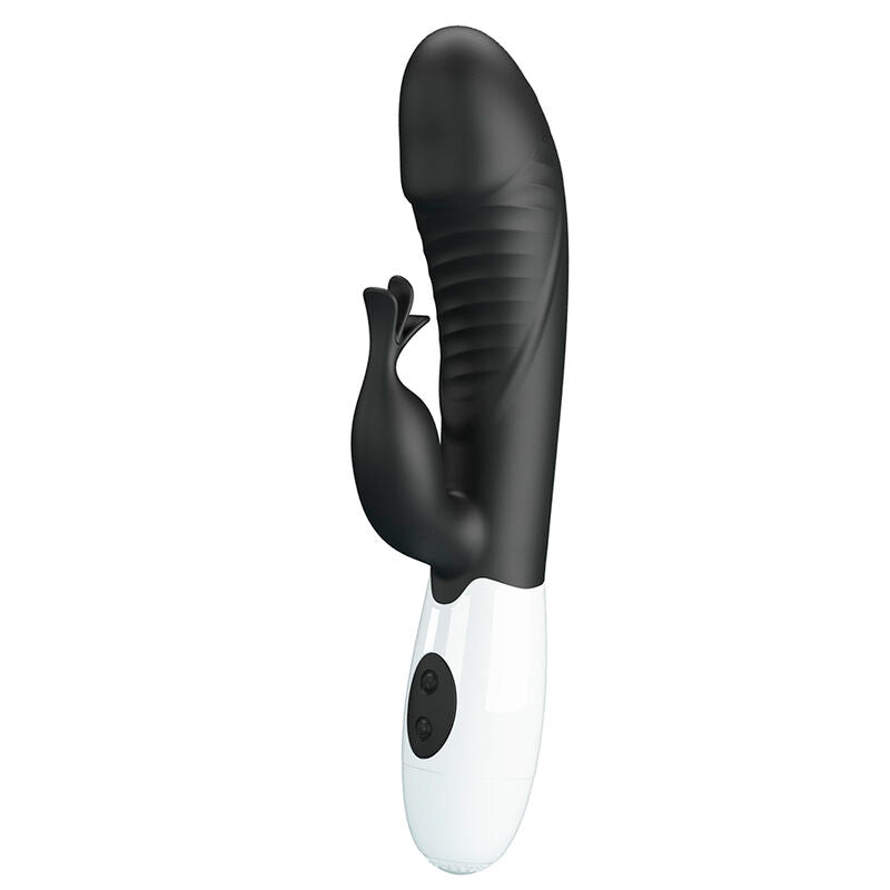 PRETTY LOVE - VIBRATORE A CONIGLIO RASMUSSEN 30 FUNZIONI NERO – Vibratori di coniglio