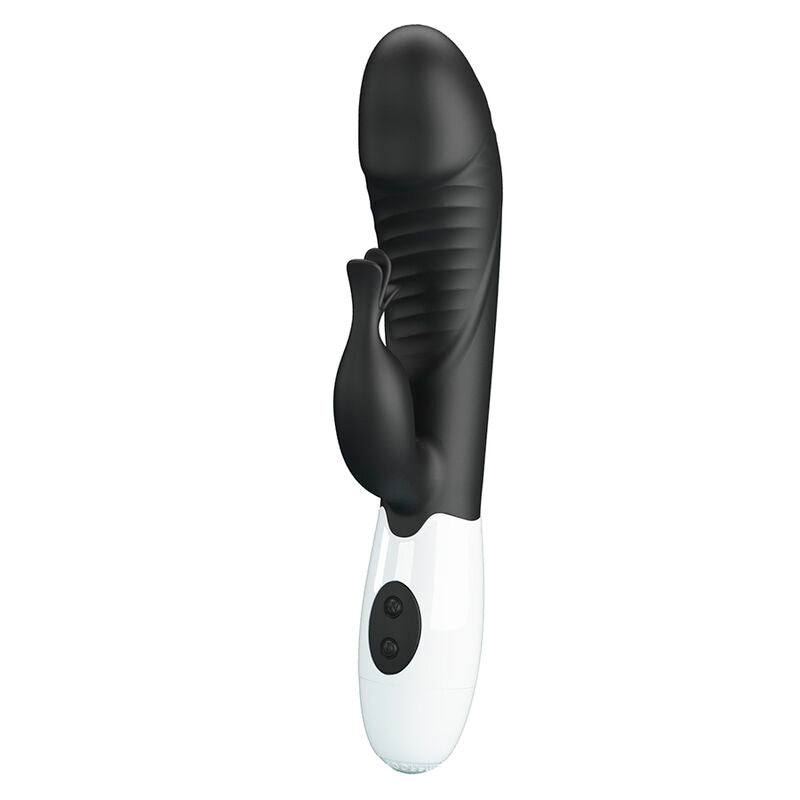 PRETTY LOVE - VIBRATORE A CONIGLIO RASMUSSEN 30 FUNZIONI NERO – Vibratori di coniglio – foto 7