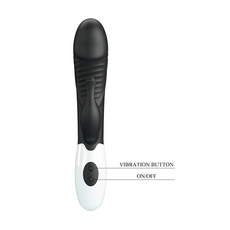 PRETTY LOVE - VIBRATORE A CONIGLIO RASMUSSEN 30 FUNZIONI NERO – Vibratori di coniglio – foto 9
