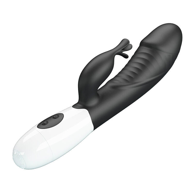 PRETTY LOVE - VIBRATORE A CONIGLIO RASMUSSEN 30 FUNZIONI NERO – Vibratori di coniglio – foto 3