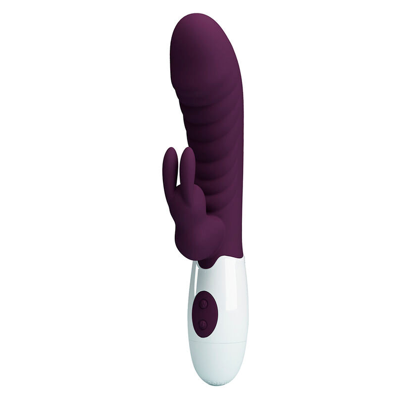 PRETTY LOVE - VIBRATORE A CONIGLIO NAUGHTY BUNNY A 30 FUNZIONI, VIOLA – Vibratori di coniglio