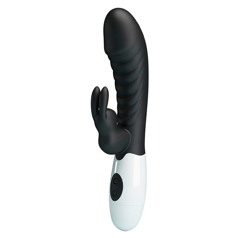 PRETTY LOVE - VIBRATORE A CONIGLIO NAUGHTY BUNNY CON 30 FUNZIONI NERO – Vibratori di coniglio