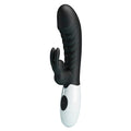 PRETTY LOVE - VIBRATORE A CONIGLIO NAUGHTY BUNNY CON 30 FUNZIONI NERO – Vibratori di coniglio