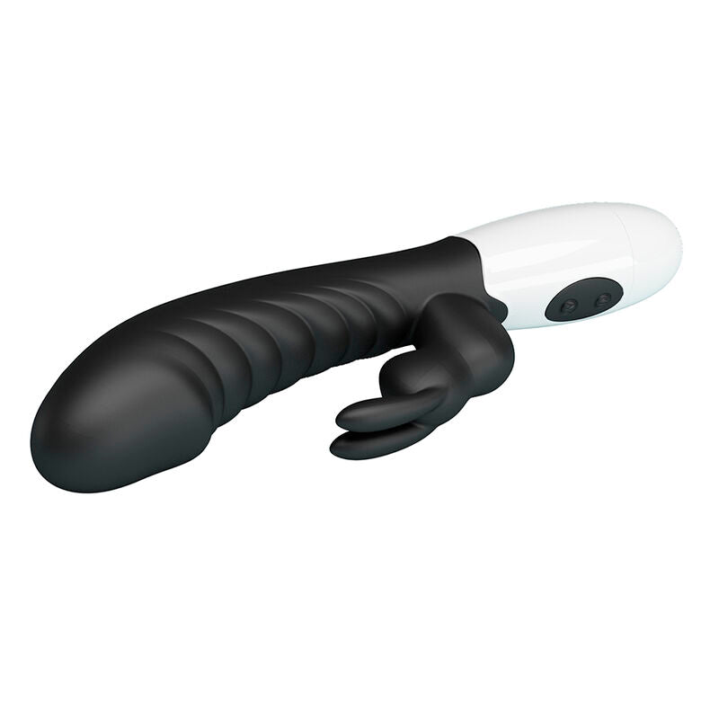 PRETTY LOVE - VIBRATORE A CONIGLIO NAUGHTY BUNNY CON 30 FUNZIONI NERO – Vibratori di coniglio – foto 4