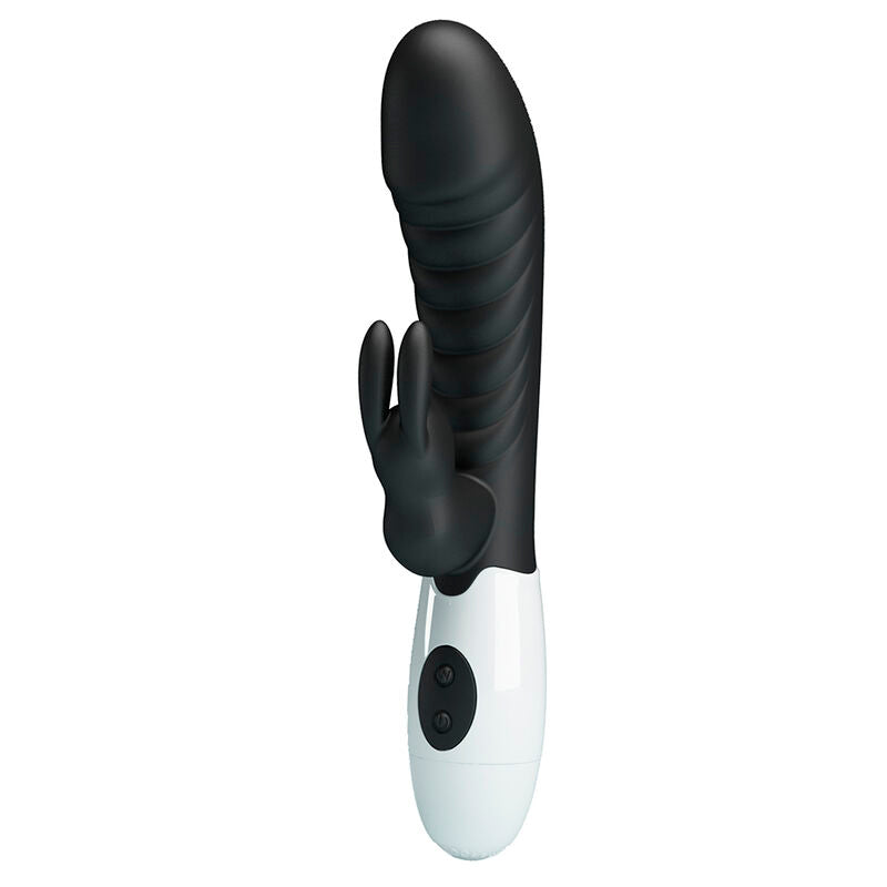 PRETTY LOVE - VIBRATORE A CONIGLIO NAUGHTY BUNNY CON 30 FUNZIONI NERO – Vibratori di coniglio – foto 7