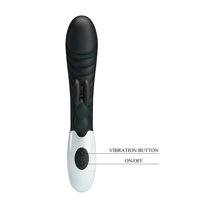 PRETTY LOVE - VIBRATORE A CONIGLIO NAUGHTY BUNNY CON 30 FUNZIONI NERO – Vibratori di coniglio – foto 9