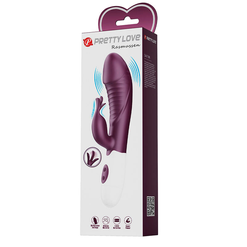 PRETTY LOVE - VIBRATORE A CONIGLIO ROGUE MUSE 30 FUNZIONI VIOLA – Vibratori di coniglio – foto 7