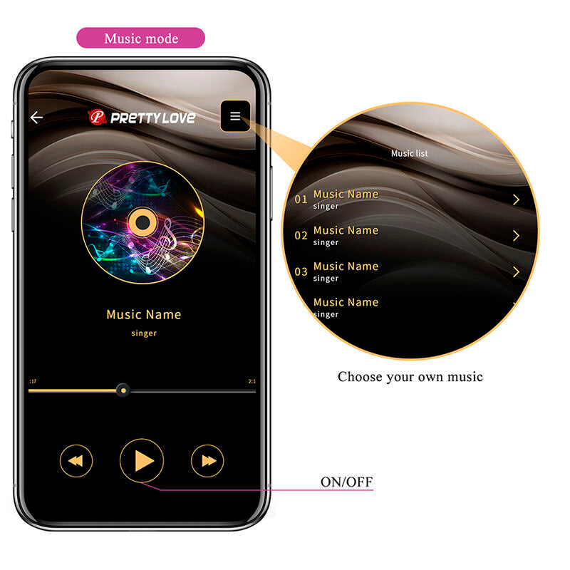 PRETTY LOVE - VIBRATORE A UOVO KLAY CON SPINTA, CONTROLLO TRAMITE APP, VIOLA – Uova vibranti – foto 14