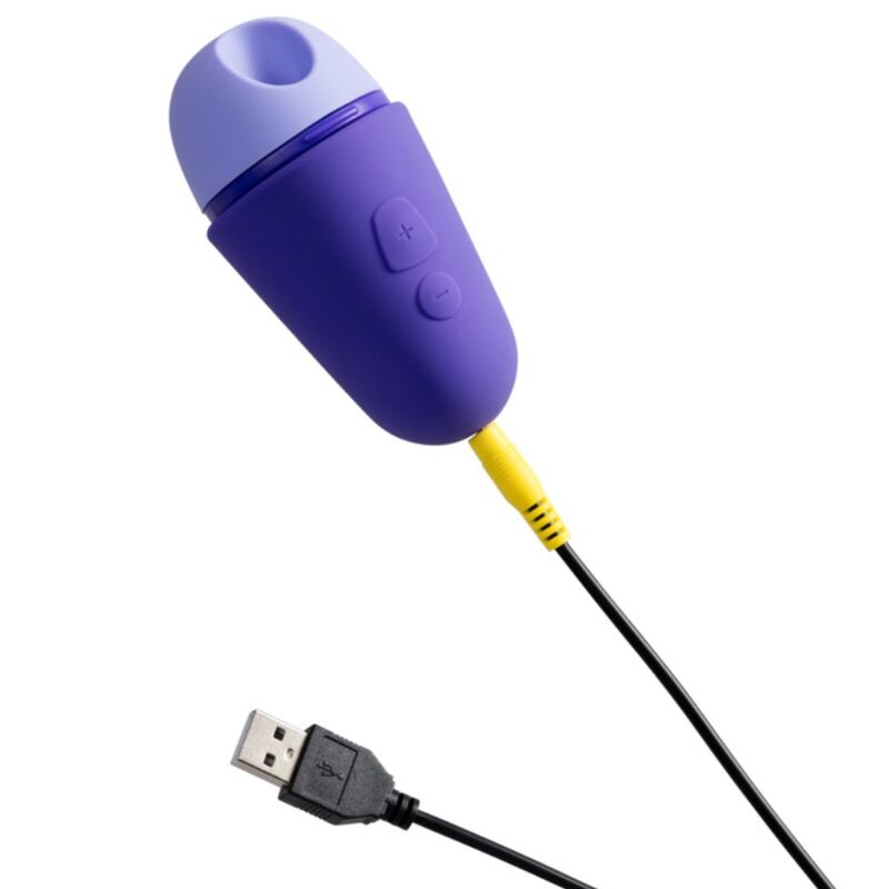ROMP - STIMOLATORE CLITORIDEO GRATUITO CON COPERCHIO, 10 LIVELLI, RICARICABILE, VIOLA – Stimolatore d'aria con vibrazione – foto 4