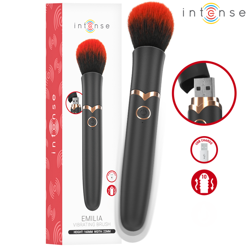 INTENSE - SPAZZOLA VIBRANTE EMILIA 10 VIBRAZIONI 16 CM – Vibratori