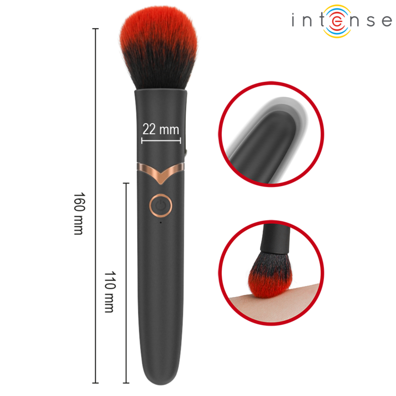 INTENSE - SPAZZOLA VIBRANTE EMILIA 10 VIBRAZIONI 16 CM – Vibratori – foto 4
