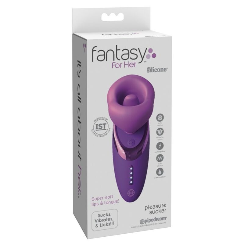 FANTASY FOR HER - VIBRATORE A SUCCHIA-PLEASURE VIOLA – Stimolatore d'aria con vibrazione – foto 8