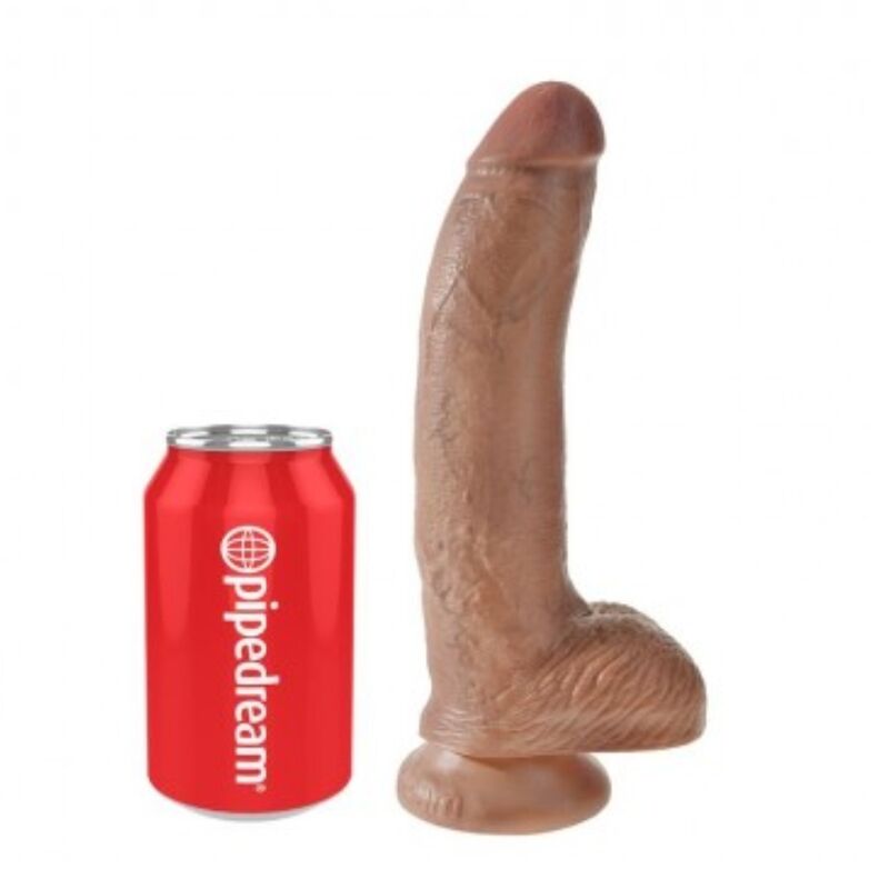 KING COCK - DILDO REALISTICO CON TESTICOLI 22,8 CM – Peni realistici
