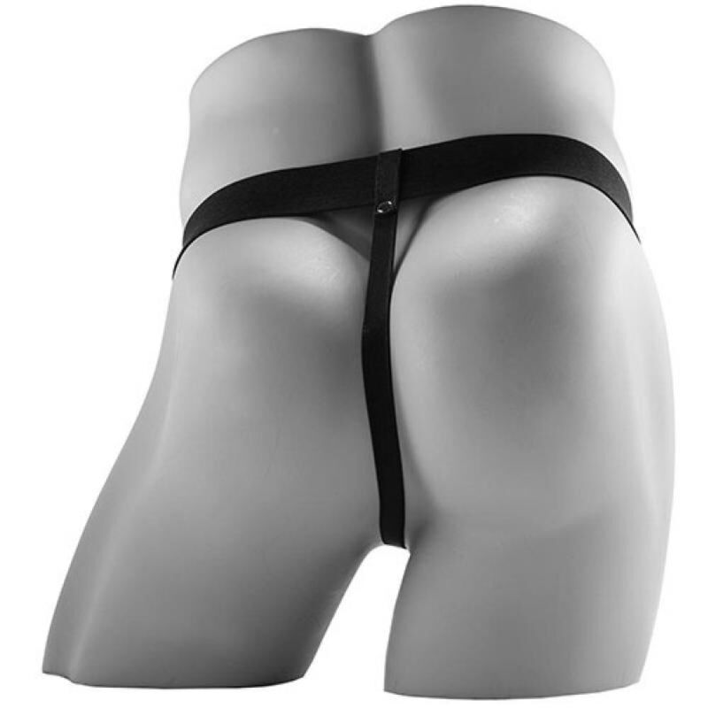 FETISH FANTASY SERIES - STRAP-ON VIBRANTE CAVO REALISTICO CON SFERE DA 17,8 CM – Imbracature a vibrazione – foto 5