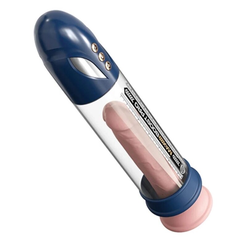 PUMP WORX - MAX BOOST PRO FLOW POMPA PER VUOTO BLU 30,5 CM – Pompa per l'ingrandimento del pene