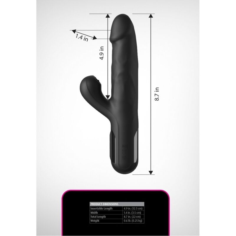 FETISH FANTASY SERIES - VIBRATORE A RAGAZZE IN SILICONE SONIX, NERO – Vibratori di coniglio – foto 7
