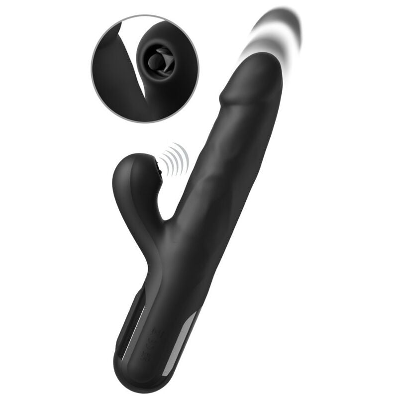 FETISH FANTASY SERIES - VIBRATORE A RAGAZZE IN SILICONE SONIX, NERO – Vibratori di coniglio – foto 3