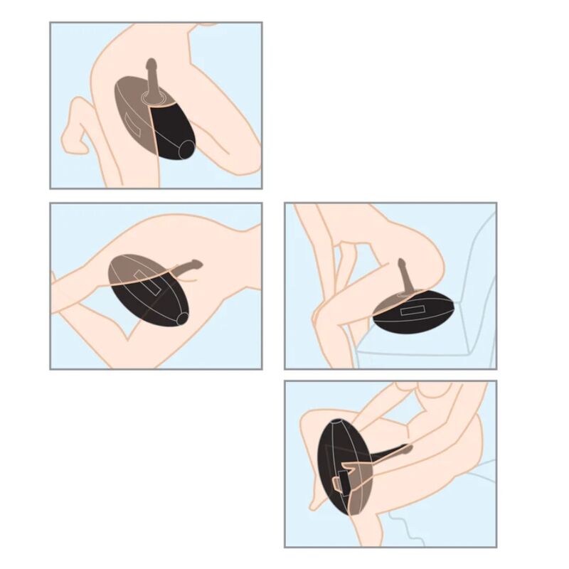 FETISH FANTASY SERIES - BODY DOCK SFERA DELL'AMORE GONFIABILE CON DILDO NERO 41,9 CM – Cuscini sessuali – foto 5