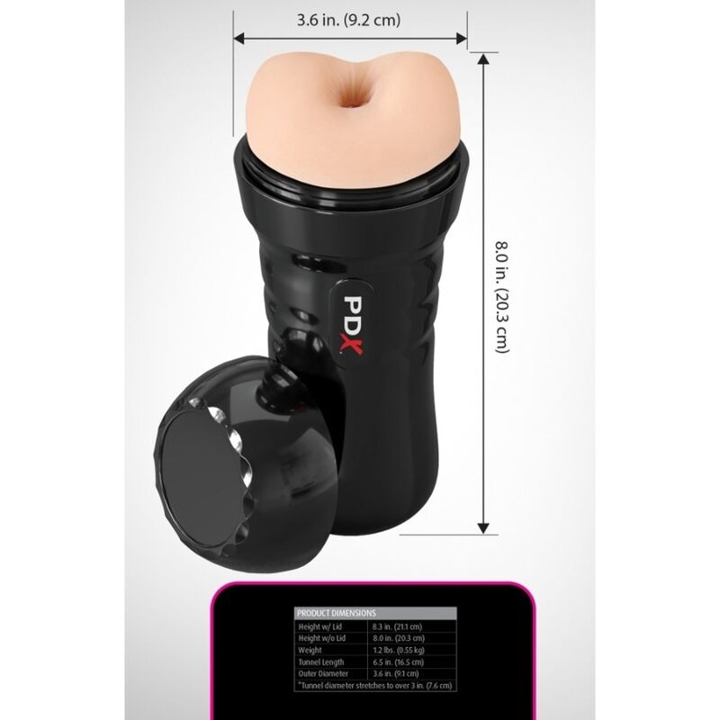 PDX EXTREME - WET BUSSIES SUPER BANGIN' BUTTHOLE ANAL STROKER 20.8 CM – Masturbatore per l'ano senza vibrazioni – foto 5