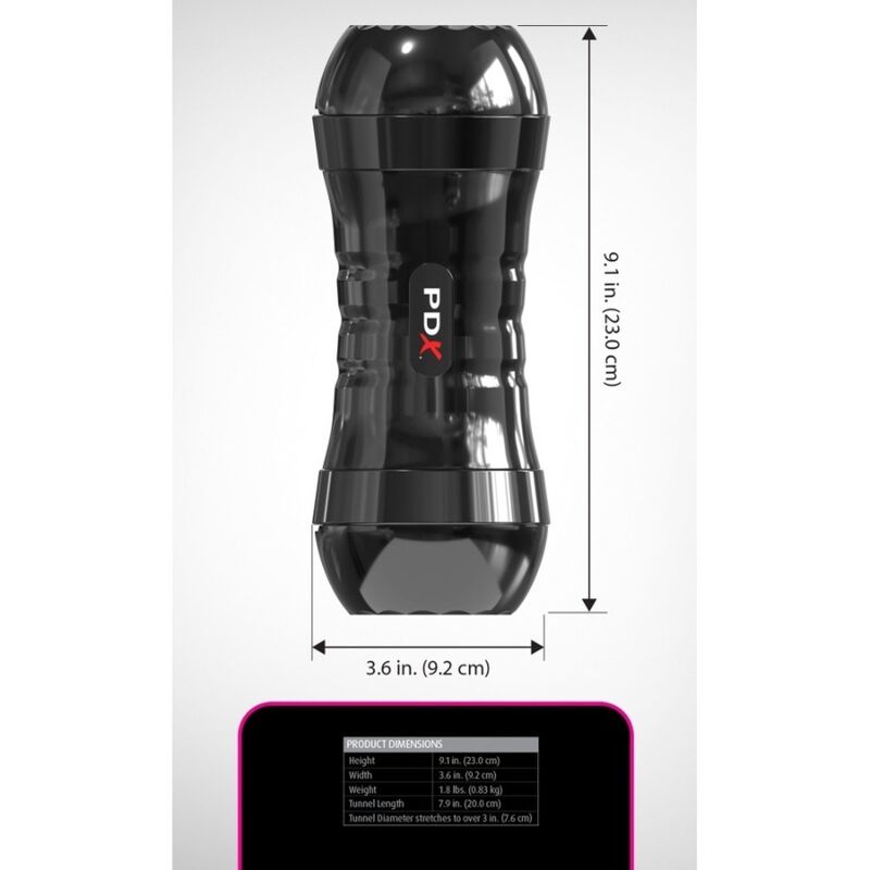PDX EXTREME - WET PUSSIES SUPER FLIP-A-PUSSY OVER REVERSIBLE STROKER 21.6 CM – Masturbatore per l'ano senza vibrazioni – foto 6