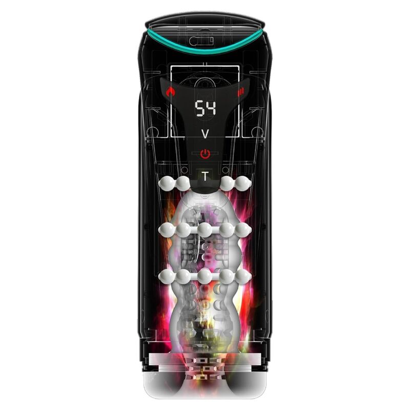 PDX ELITE - MOTO-BATOR PRO MASTURBATORE AUTOMATICO VIBRANTE E RISCALDANTE CON PROTEZIONE, 26,5 CM – Masturbatore automatico – foto 2