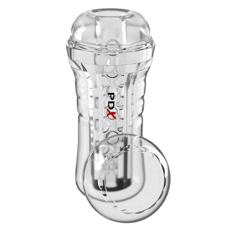 PDX ELITE - VIEWTUBE PLUS TRASPARENTE CON IMPUGNATURA EZ-GRIP, 21 CM – Vari masturbatori – foto 2