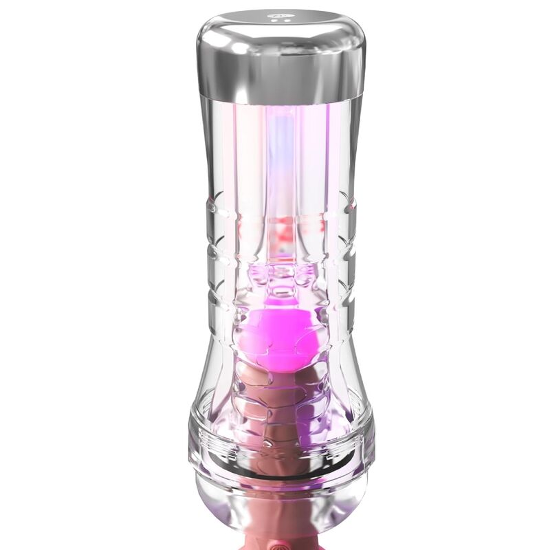 PDX ELITE - VIEWTUBE XXL LED TRASPARENTE STROKER 27,3 CM – Vari masturbatori – foto 4
