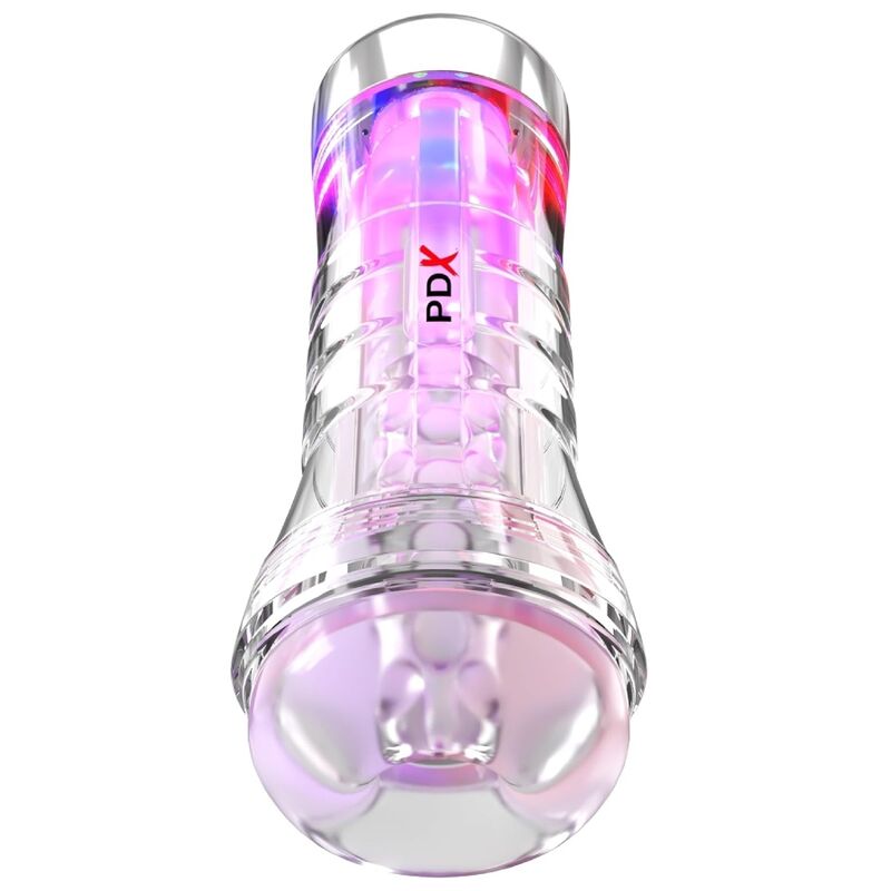 PDX ELITE - VIEWTUBE XXL LED TRASPARENTE STROKER 27,3 CM – Vari masturbatori