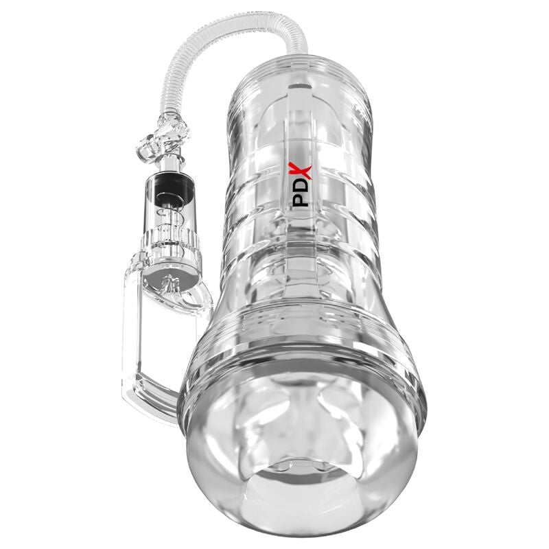 PDX ELITE - ASPIRATORE A TUBO DI VISTA XXL TRASPARENTE CON POMPA DI ASPIRAZIONE 27,3 CM – Vari masturbatori