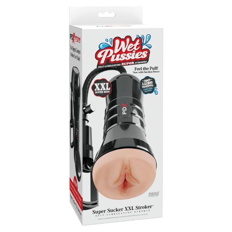 PDX EXTREME - WET PUSSIES SUPER SUCKER XXL LIGHT VAGINA STROKER WITH SUCTION 27.3 CM – Vagine senza vibrazioni – foto 5