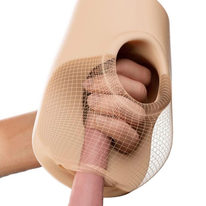 PDX PLUS - VAGINA REALISTICA, SPUNTATORE, STRIZZATORE, STROFINATORE, 18 CM – Vagine senza vibrazioni – foto 5