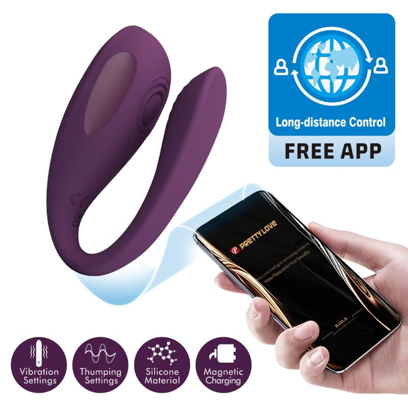 PRETTY LOVE - AARI MASSAGGIATORE CLITORIDEO VIOLA APP GRATUITA – Massaggiatrici