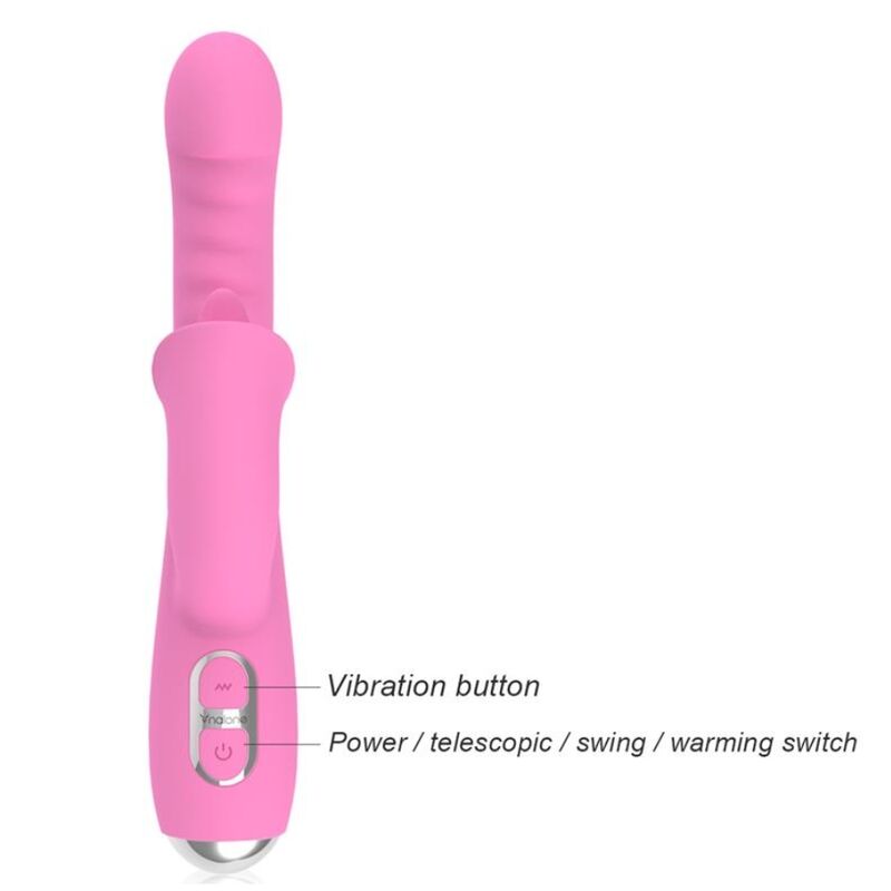 NALONE - T-MAY VIBRATORE MAGIC STICK RABBIT - ROSA – Vibratori di coniglio – foto 7