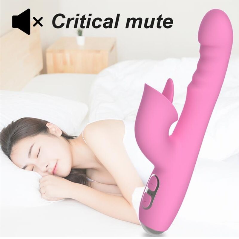 NALONE - T-MAY VIBRATORE MAGIC STICK RABBIT - ROSA – Vibratori di coniglio – foto 12