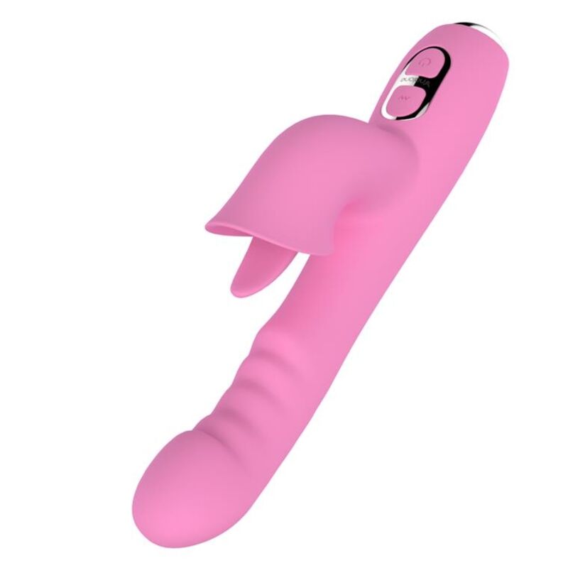 NALONE - T-MAY VIBRATORE MAGIC STICK RABBIT - ROSA – Vibratori di coniglio