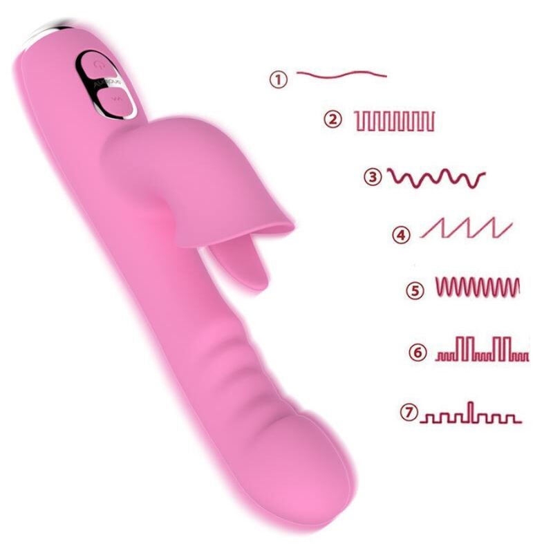 NALONE - T-MAY VIBRATORE MAGIC STICK RABBIT - ROSA – Vibratori di coniglio – foto 9
