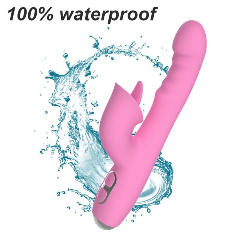 NALONE - T-MAY VIBRATORE MAGIC STICK RABBIT - ROSA – Vibratori di coniglio – foto 4