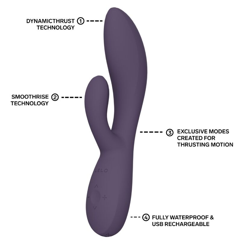 LELO - INA VIBRATORE A SPINTA RABBIT VIOLA – Vibratori di coniglio – foto 6