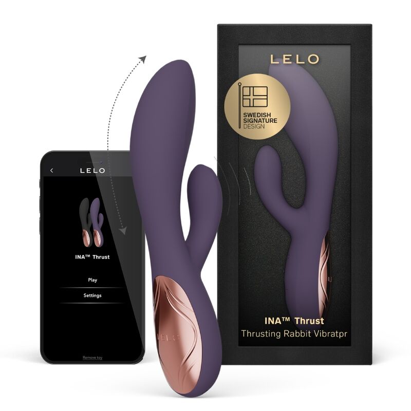 LELO - INA VIBRATORE A SPINTA RABBIT VIOLA – Vibratori di coniglio