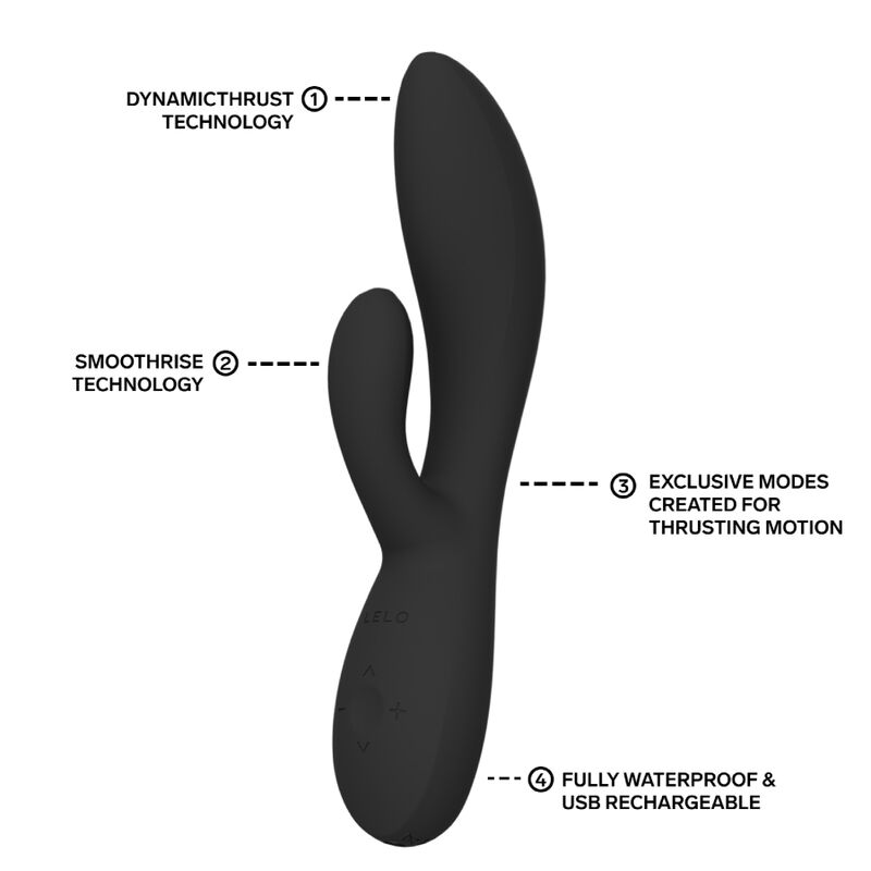 LELO - INA VIBRATORE A SPINTA THRUST RABBIT NERO – Vibratori di coniglio – foto 8
